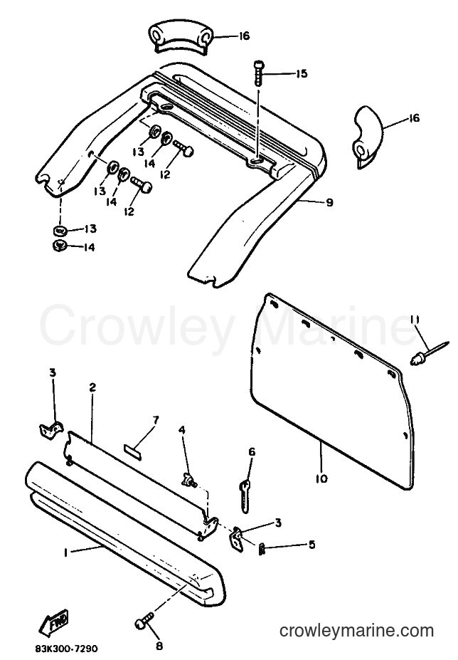 1987 Snowmobile PZ480L - PZ480L (83K) [999] - BUMPER
