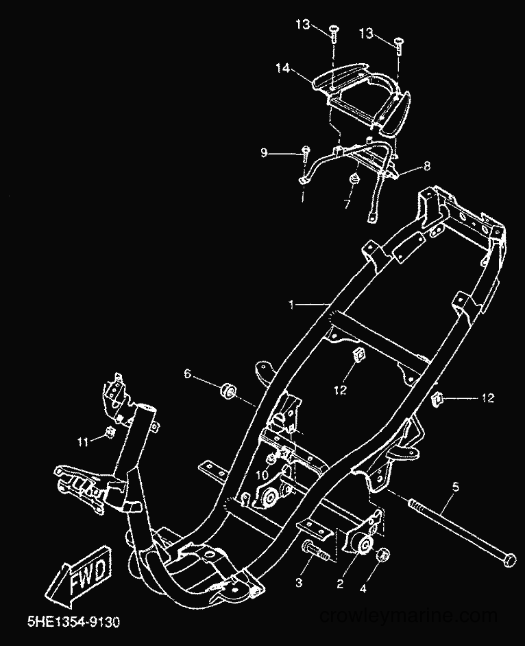 2000 Scooter YQ50 - YQ50 (5HEK) [010] - FRAME
