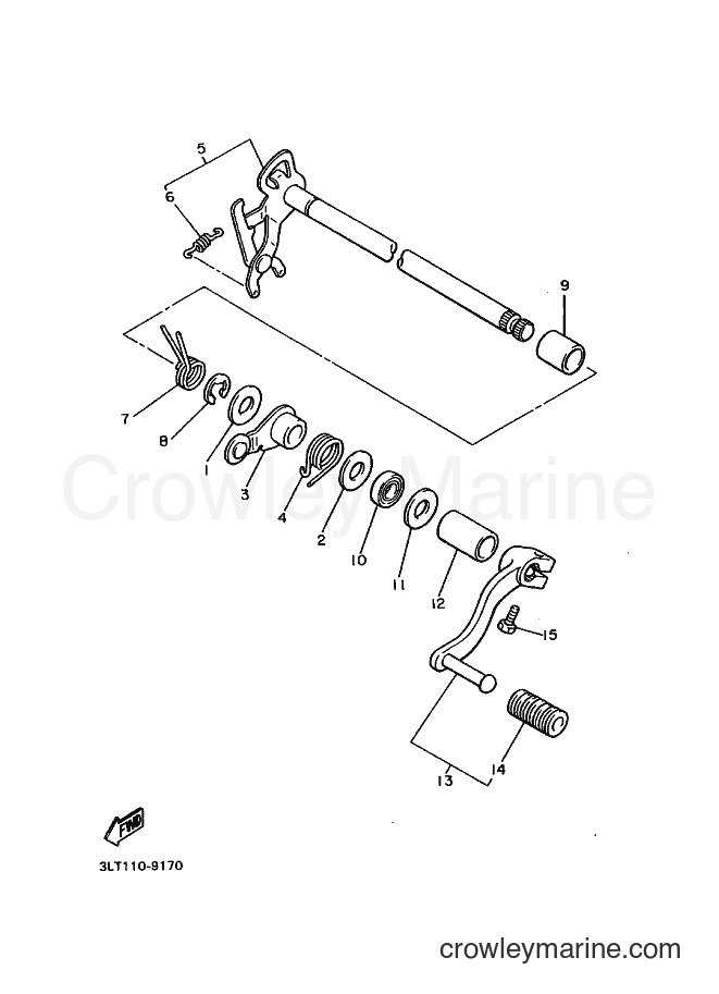 1991 Street Bike YX600 - YX600 (3LT7) [010] - SHIFT SHAFT