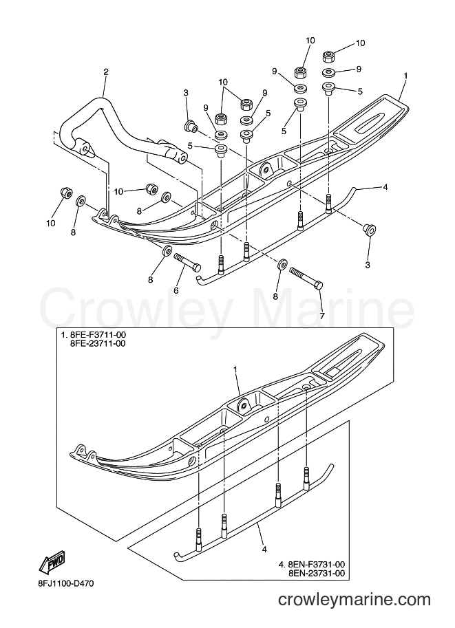 2005 Snowmobile SXV700 - SXV700 (8FJ2) [010] - ALTERNATE SKI