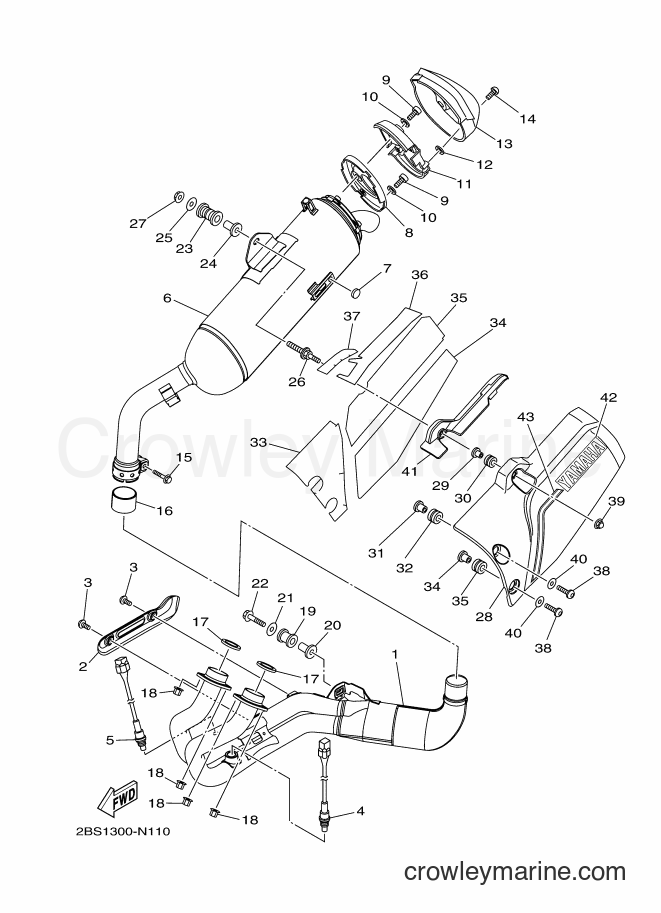 2015 Dirt Bike XT1200Z - XT1200Z (2BS9) [010] - EXHAUST