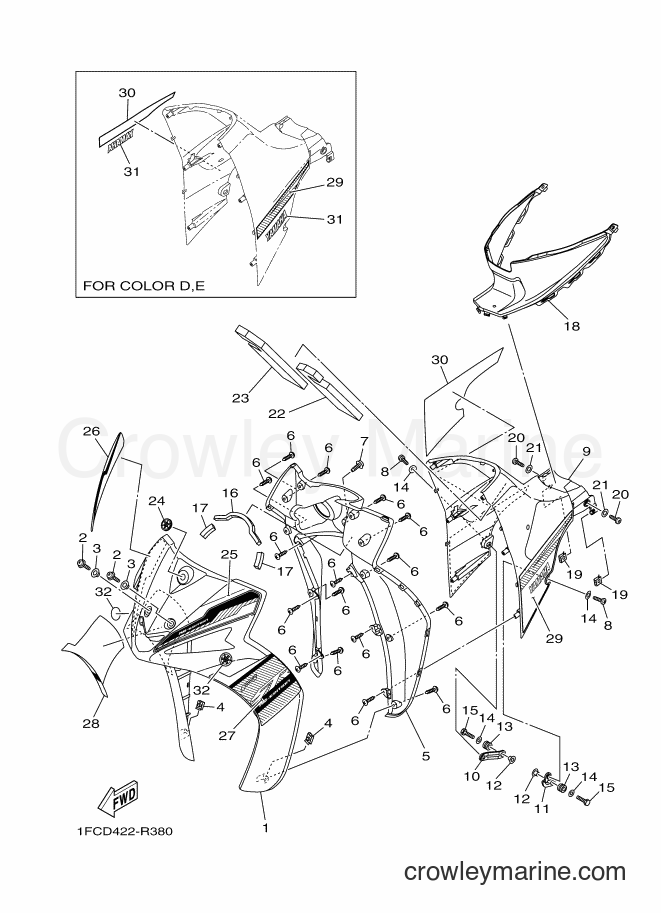 Yamaha Motors T115FLSEC (1FCD) [010] - LEG SHIELD
