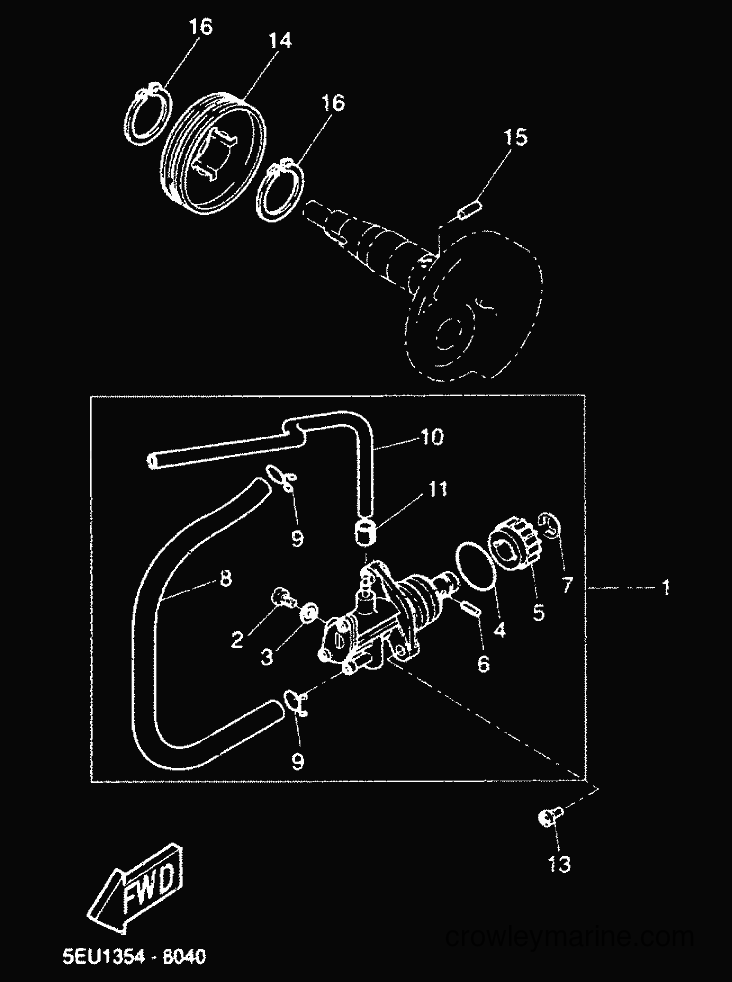 2000 Scooter YH50 - YH50 (5FV3) [010] - OIL PUMP