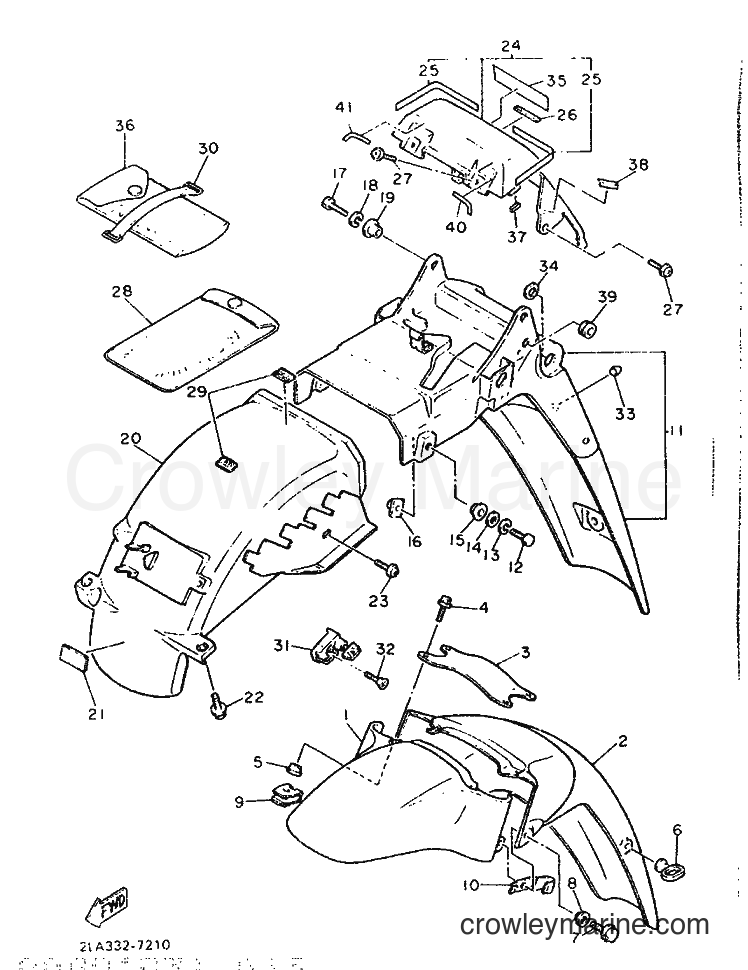 1987 Sport Bike FZR1000 - FZR1000 (2LE) [999] - FENDER
