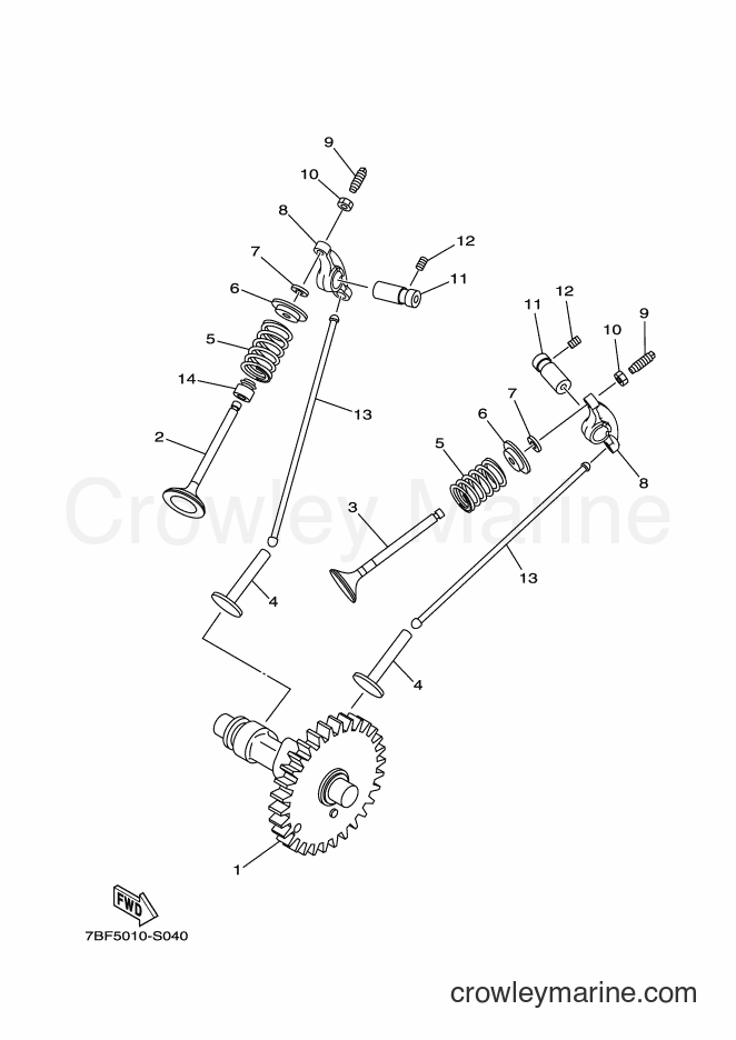 2017 Snowblower YT1380 - YT1380 (7BE3) [010] - CAMSHAFT & VALVE