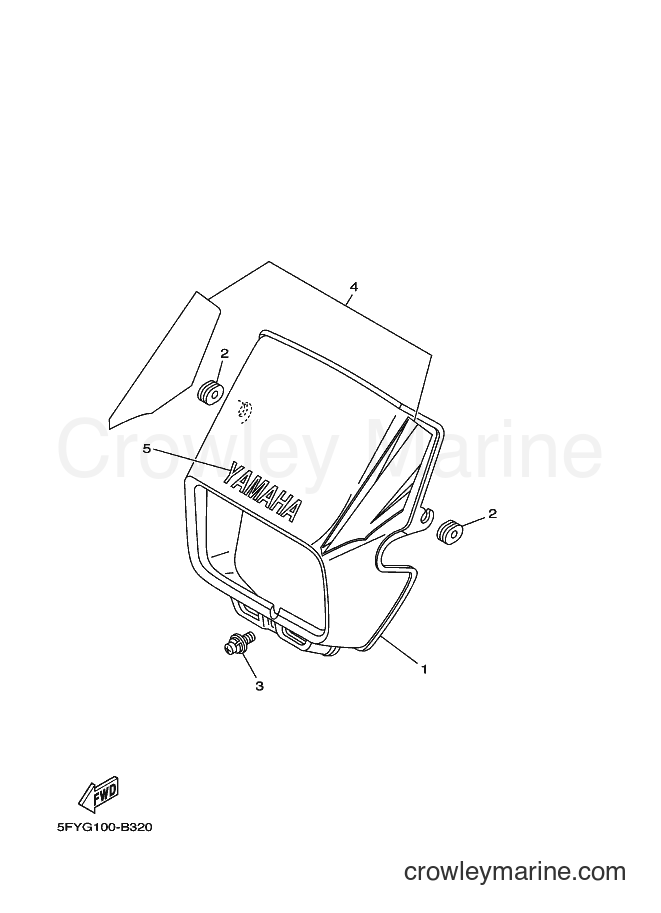 2004 Dirt Bike TW200E - TW200E (5FYN) [010] - COWLING 1