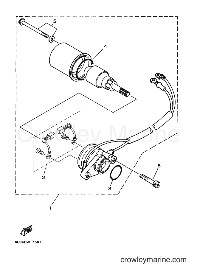 Yamaha Motors V110E (4WHH) [010] - STARTING MOTOR