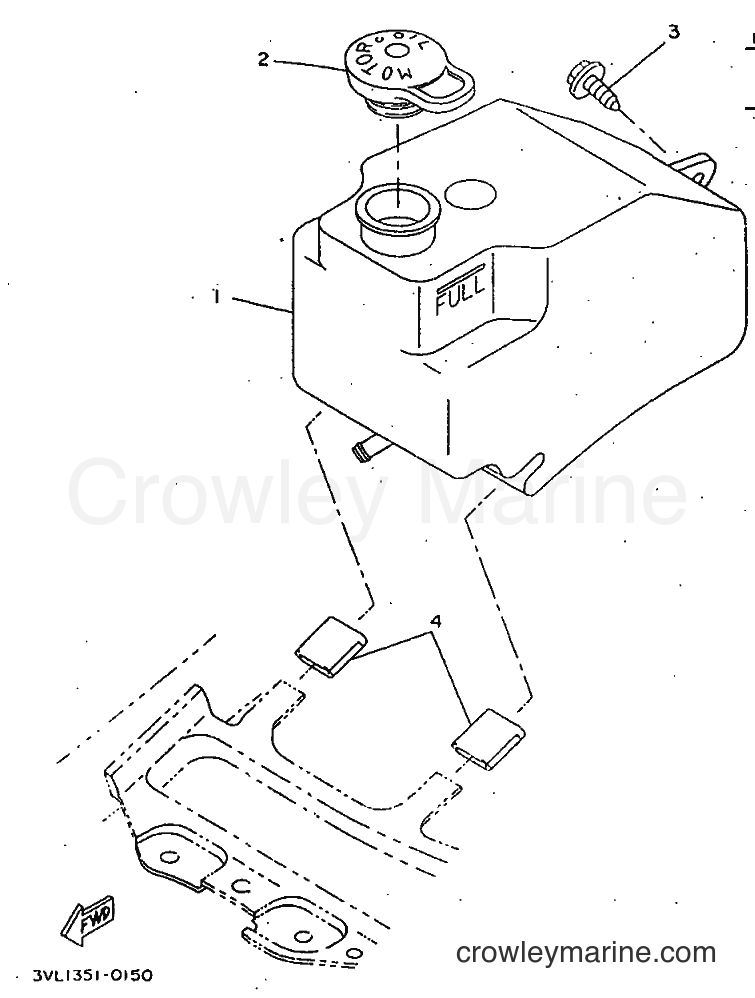 1998 Scooter CW50 - CW50 (4VVF) [010] - OIL TANK