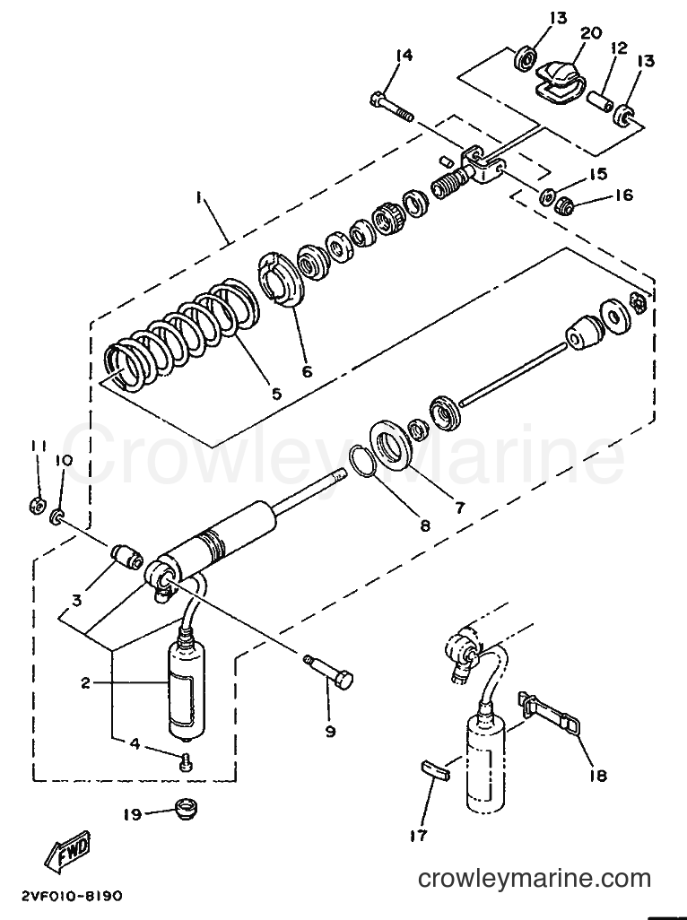 Yamaha Motors YZ80 (3MK3) [999] - REAR SUSPENSION