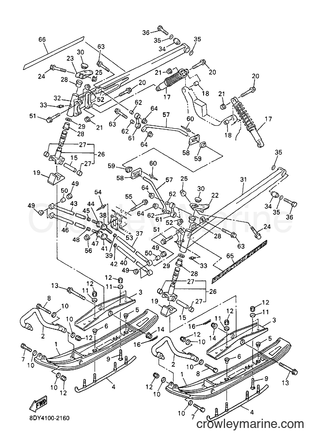 Yamaha Motors VX700DX (8DY4) [020] - SKI
