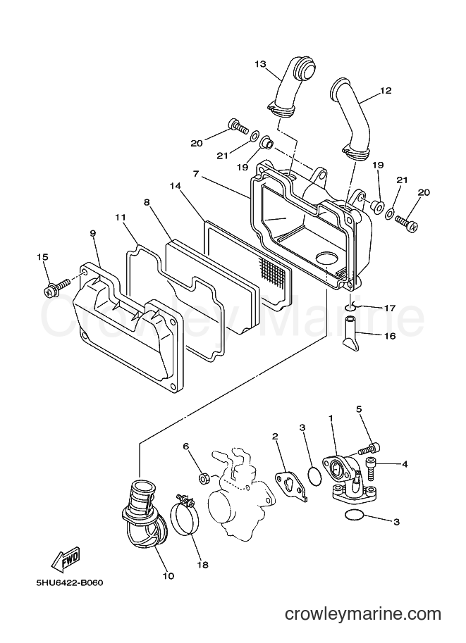 Yamaha Motors T105E (5HU8) [020] - INTAKE