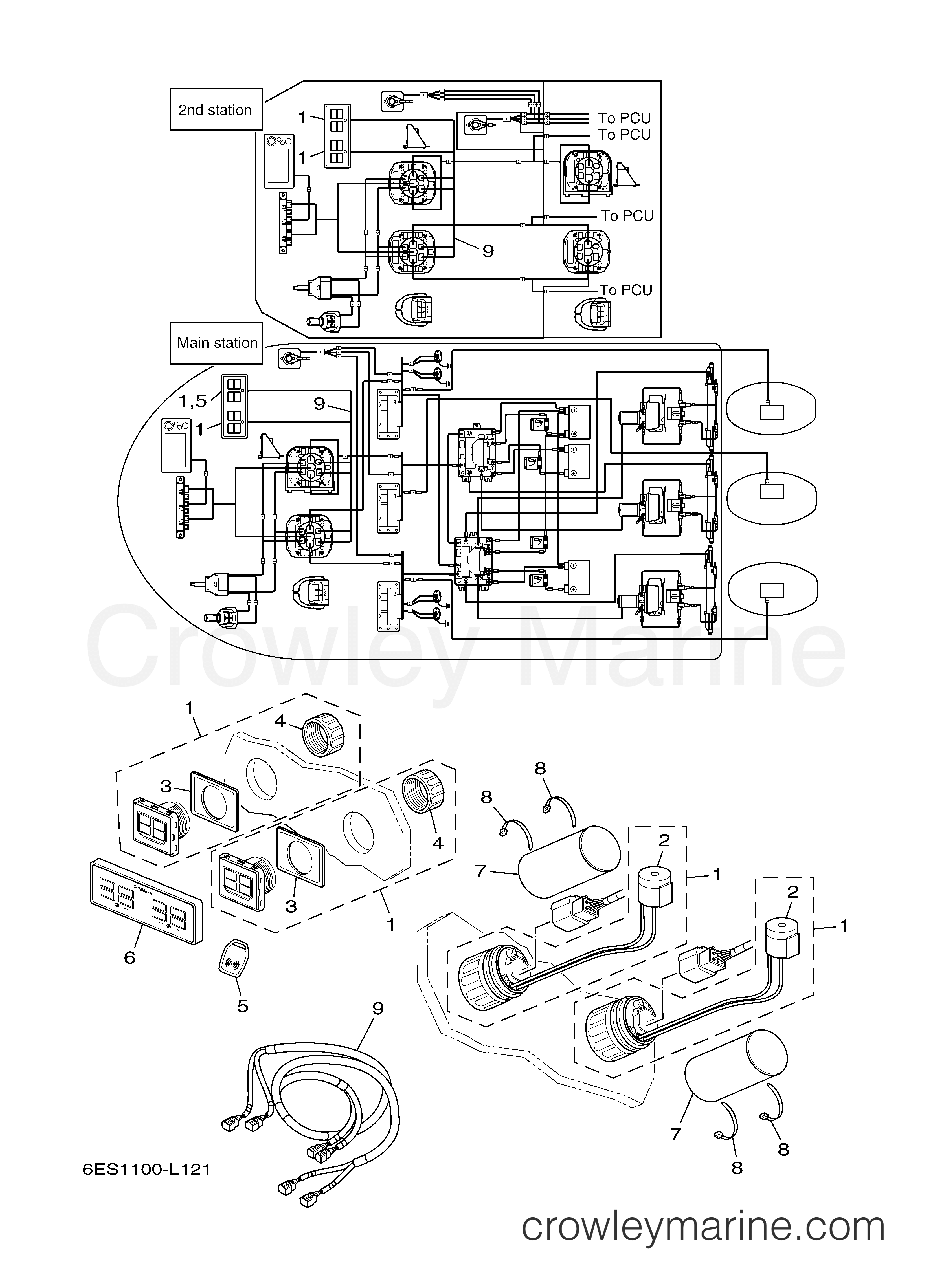 Yamaha Motors Helm Master 2013 - EKS ASSY (TRIPLE)