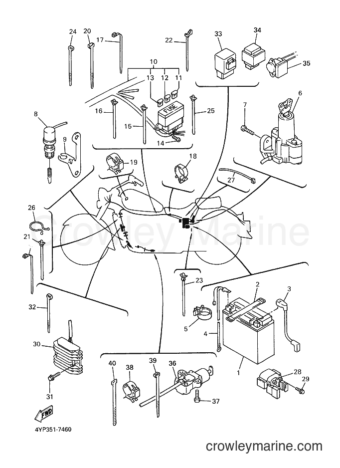 Yamaha Motors XVZ1300A (4YP4) [030] - ELECTRICAL 1