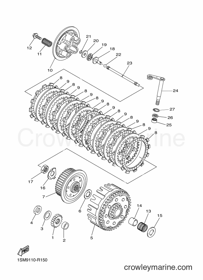 2016 Dirt Bike YZ250F - YZ250F (1SMD) [010] - CLUTCH