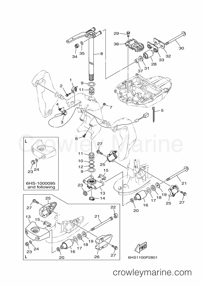 Yamaha Motors F175CA (6HS1) [030] - BRACKET 2