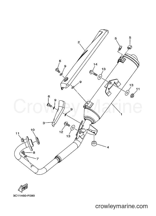 Yamaha Motors FZ150 (3C11) [010] - EXHAUST