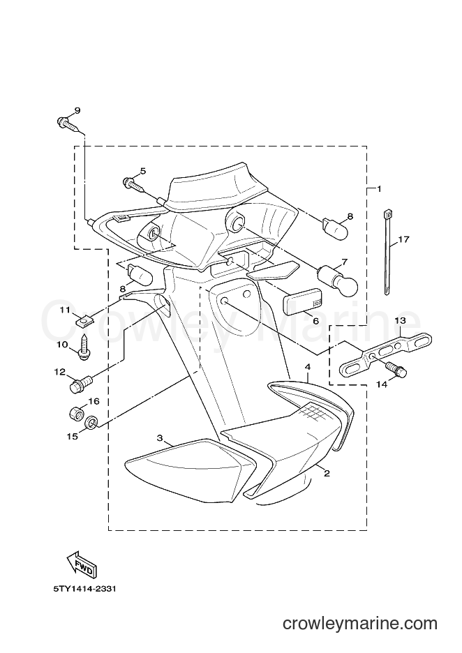 Yamaha Motors NXC125 (5ML2) [040] - TAILLIGHT