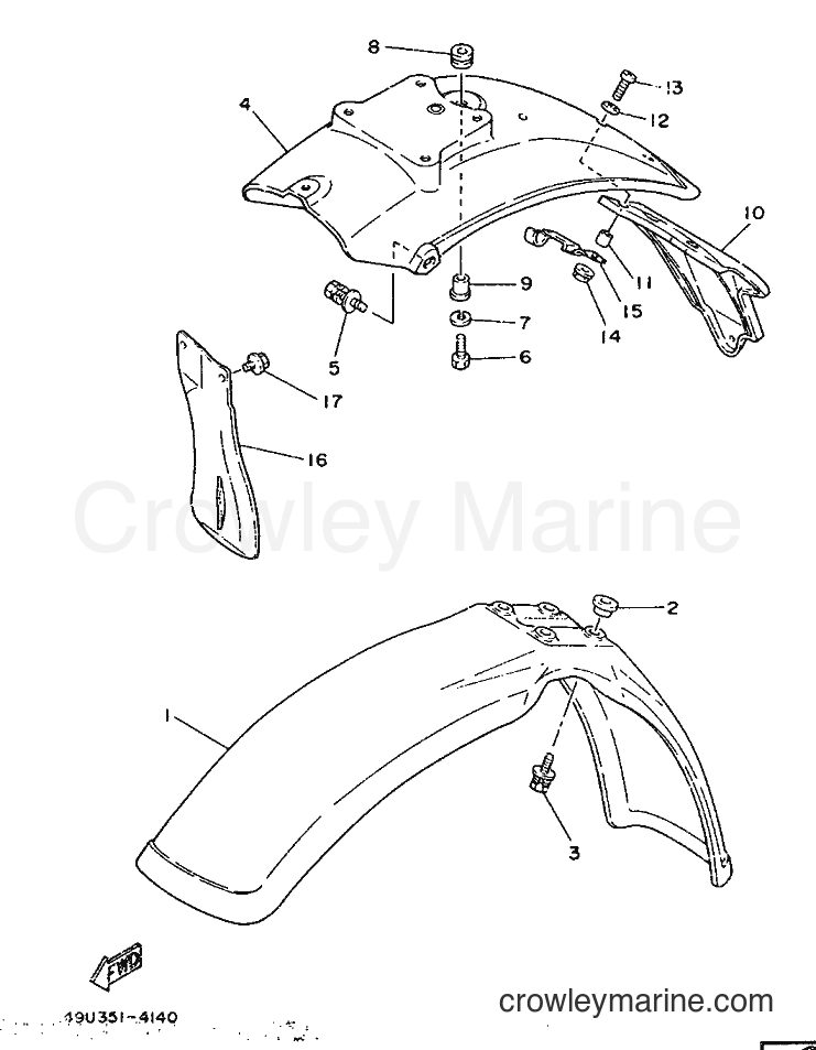 1986 Dirt Bike IT200S - IT200S (1VH) [999] - FENDER