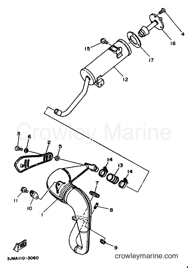 1993 ATV YFS200 - YFS200 (3JMB) [010] - EXHAUST