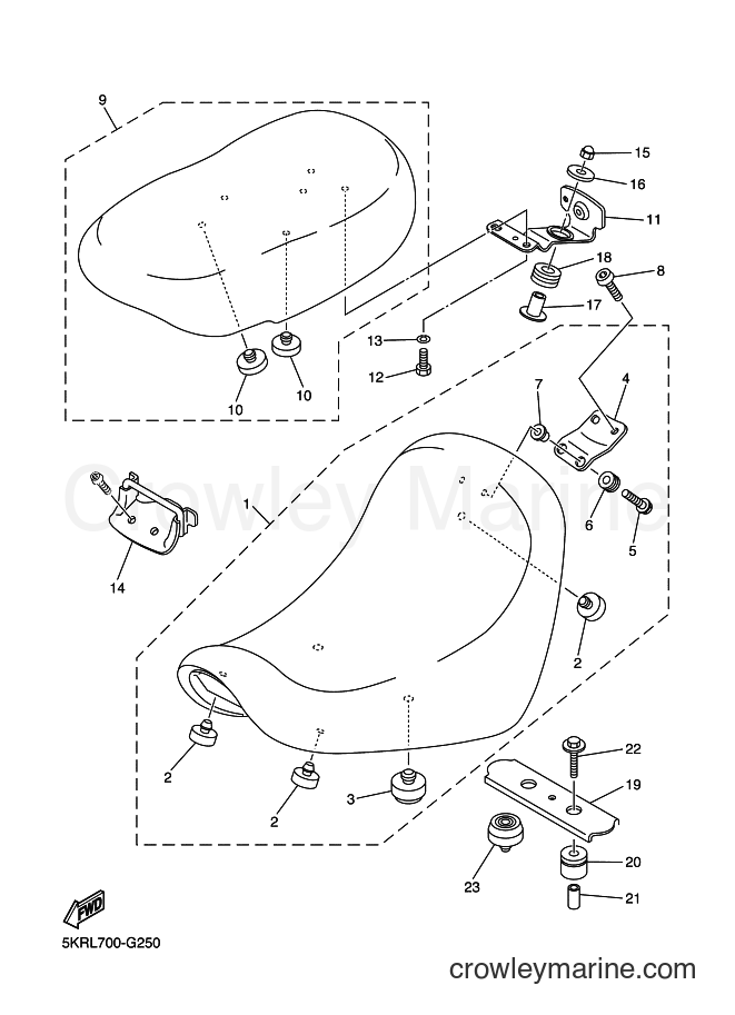 Yamaha Motors XVS250 (19DA) [010] - SEAT