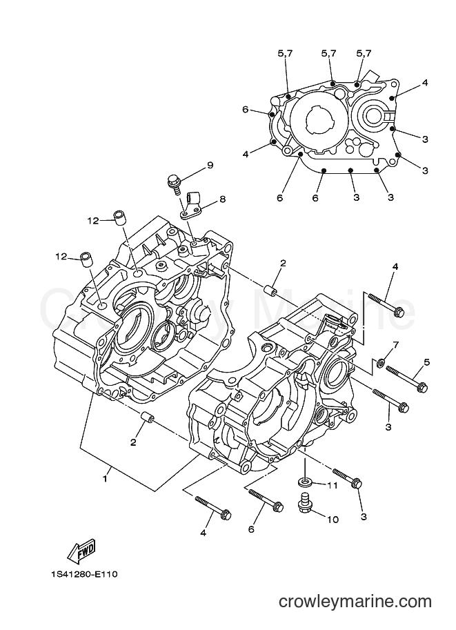 2011 Street Bike YBR250 - YBR250 (5D14) [010] - CRANKCASE