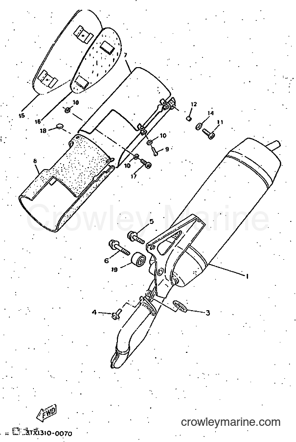 1997 Scooter CW50RS - CW50RS (4VA3) [999] - EXHAUST