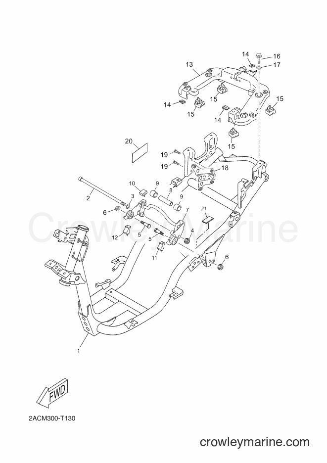 Yamaha Motors YN50F (2ACM) [040] - FRAME