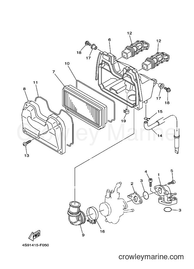 Yamaha Motors T110C (40B1) [010] - INTAKE
