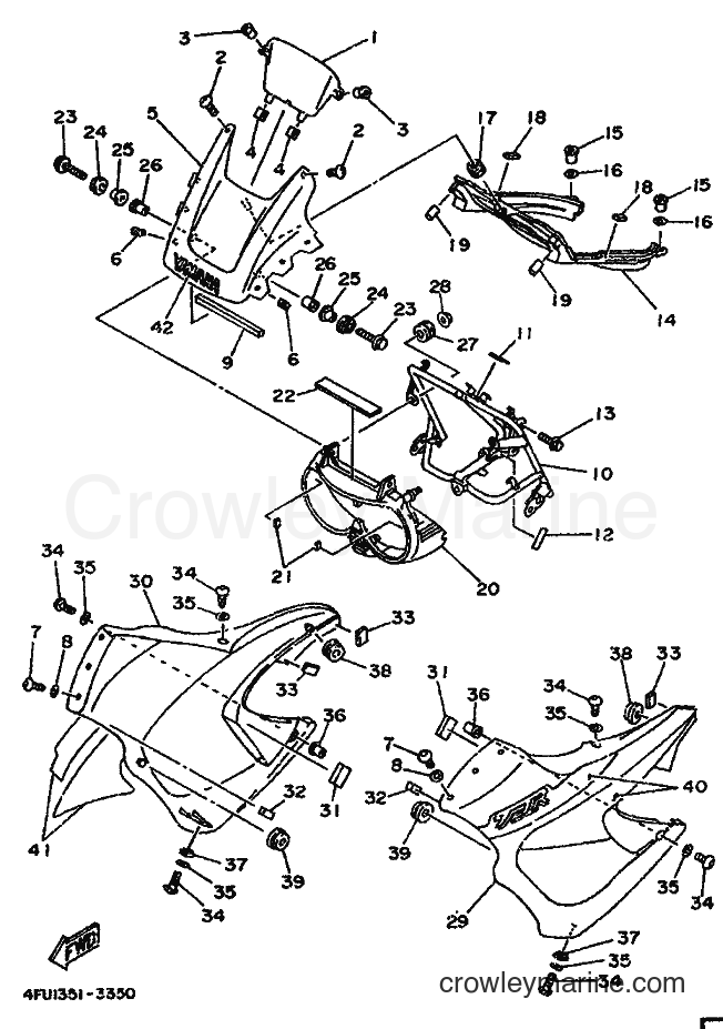 Yamaha Motors TDR125 (4FU2) [999] - COWLING 1