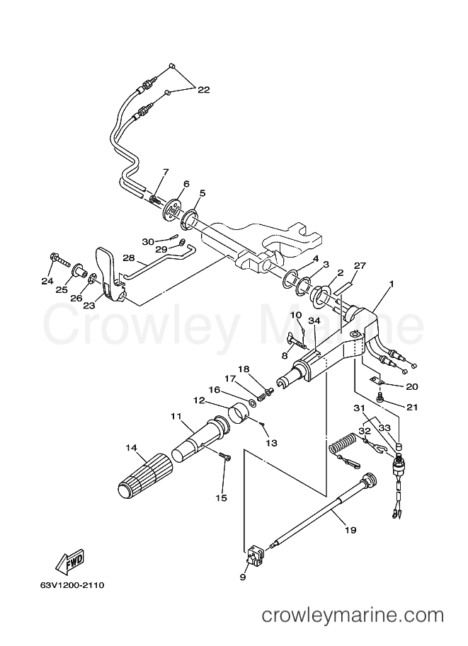 Yamaha Motors E15CMHS (65F2) [090] - STEERING