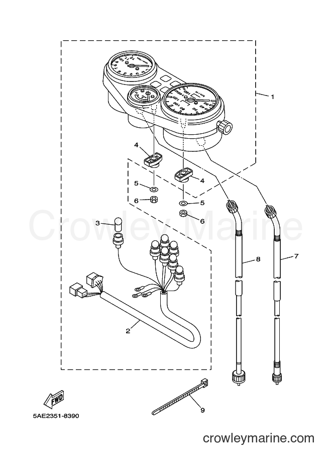 2002 Dirt Bike TDR125 - TDR125 (5ANC) [040] - METER