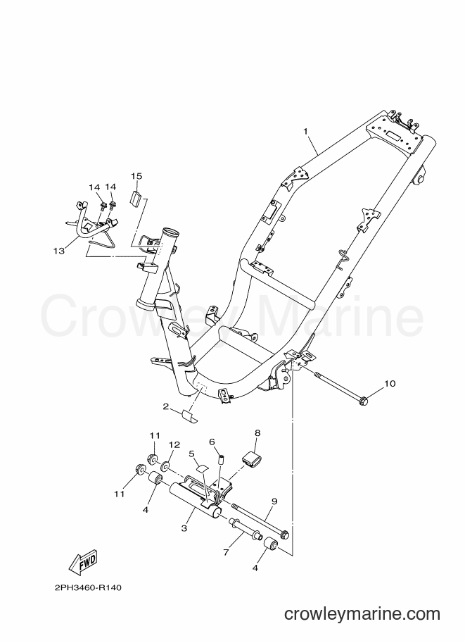 Yamaha Motors LNS125 (2PH4) [010] - FRAME