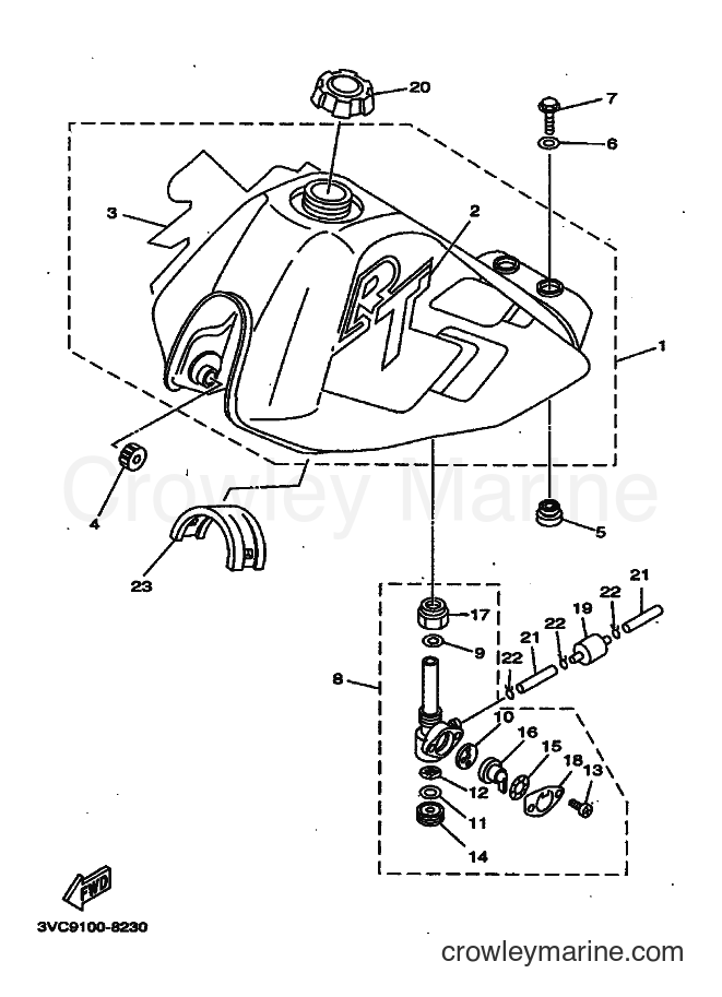 Yamaha Motors RT180 (4BN7) [010] - FUEL TANK