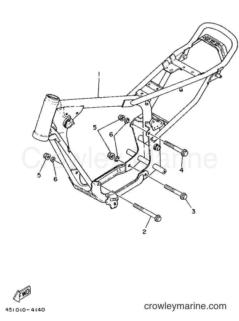 1987 Dirt Bike TY80B (SUPPLEMENT - - TY80B (SUPPLEMENT - (451) [999] - FRAME