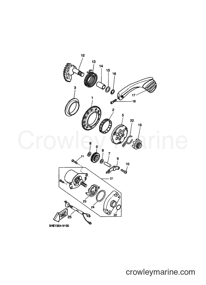 Yamaha Motors YQ50 (5KF5) [010] - STARTER