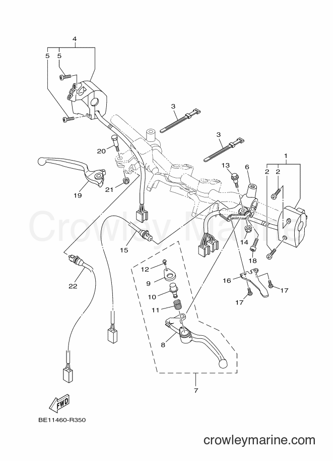 Yamaha Motors AL125FC (BE11) [010] - HANDLE SWITCH & LEVER