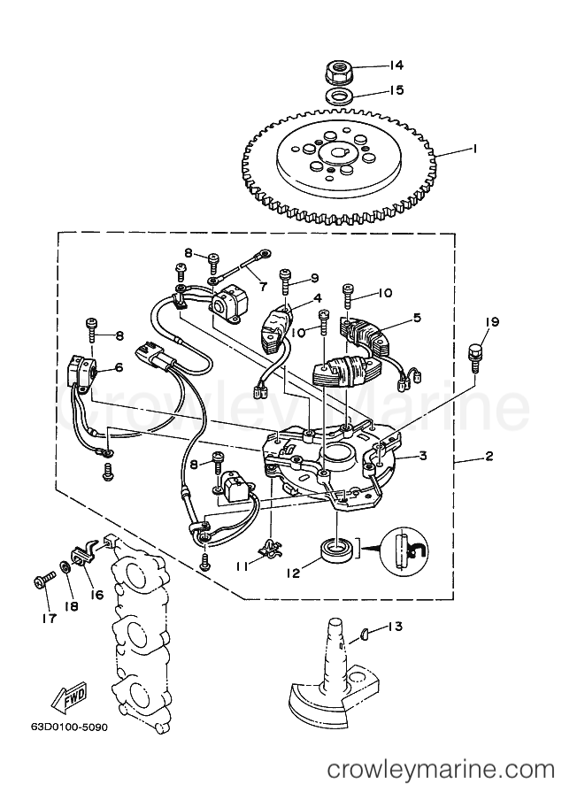 Yamaha Motors 50H (63G) [01B] - GENERATOR