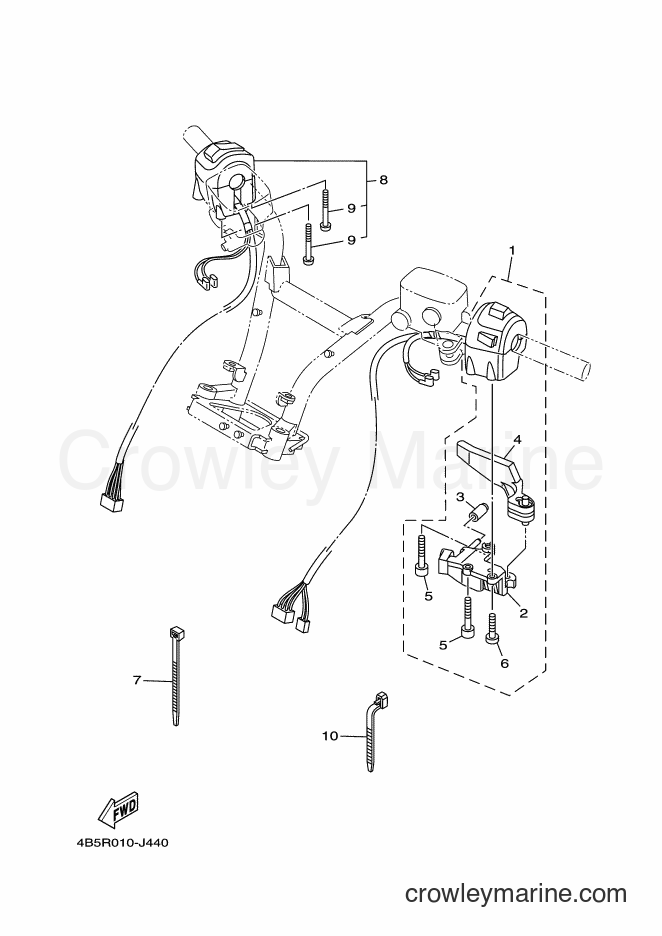 Yamaha Motors XP500 (1UD2) [010] - HANDLE SWITCH & LEVER
