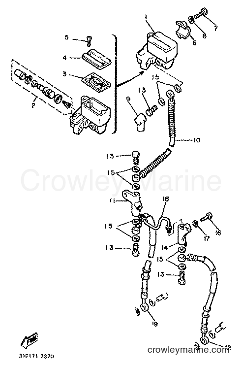 Yamaha Motors XJ900 (31A) [999] - FRONT MASTER CYLINDER