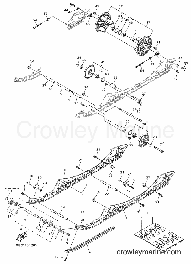 2017 Snowmobile SRS10XS41 - SRS10XS41 (8ME2) [010] - TRACK SUSPENSION 1