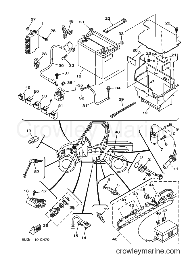 Yamaha Motors YXR660F (5UG2) [010] - ELECTRICAL 1
