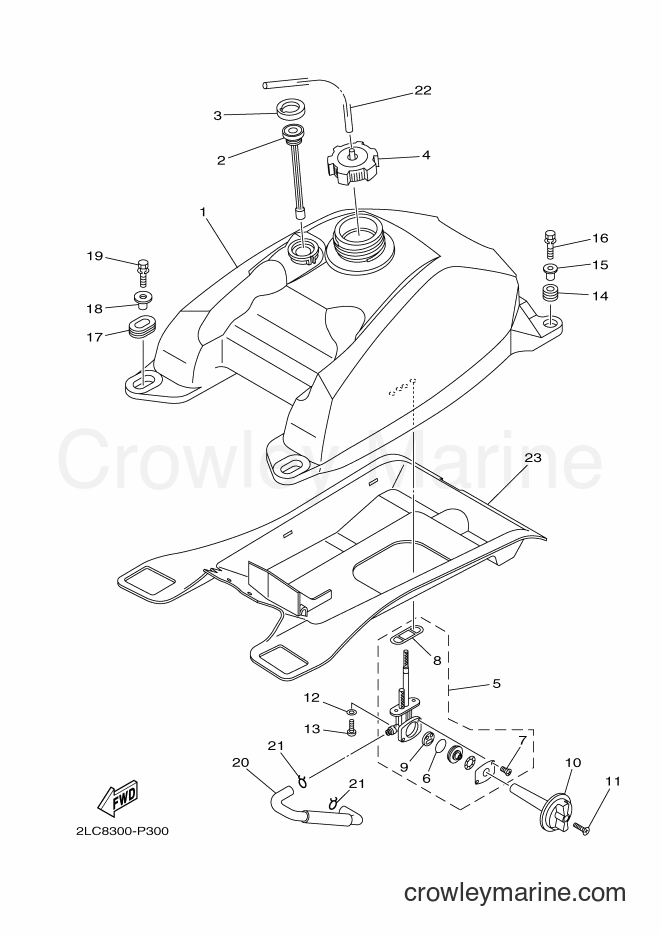 2016 ATV YFM450FWA - YFM450FWA (1CUT) [010] - FUEL TANK