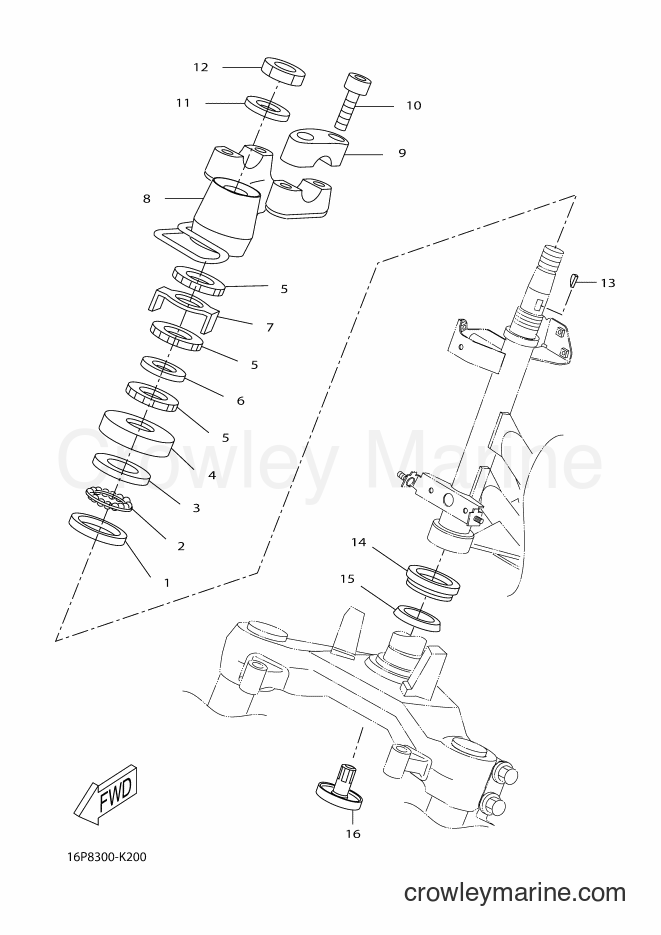 2011 Scooter VP125 - VP125 (16P8) [030] - STEERING