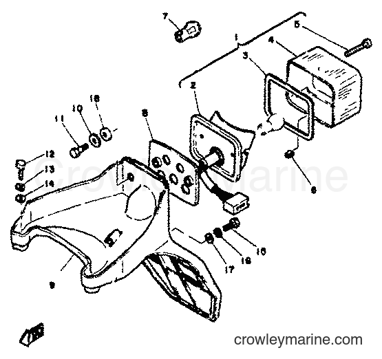 1982 Street Bike RD350LC - RD350LC (4L0) [999] - TAILLIGHT