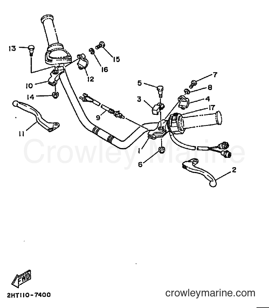 1989 ATV YFM250 - YFM250 (3GH2) [010] - HANDLE SWITCH & LEVER