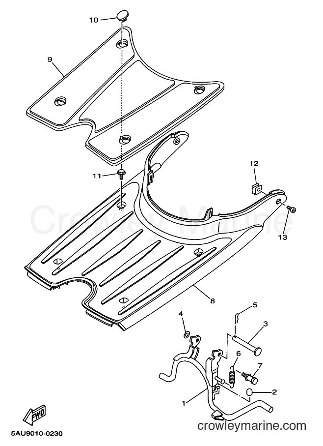 2005 Scooter YJ50R - YJ50R (5PP9) [010] - STAND & FOOTREST