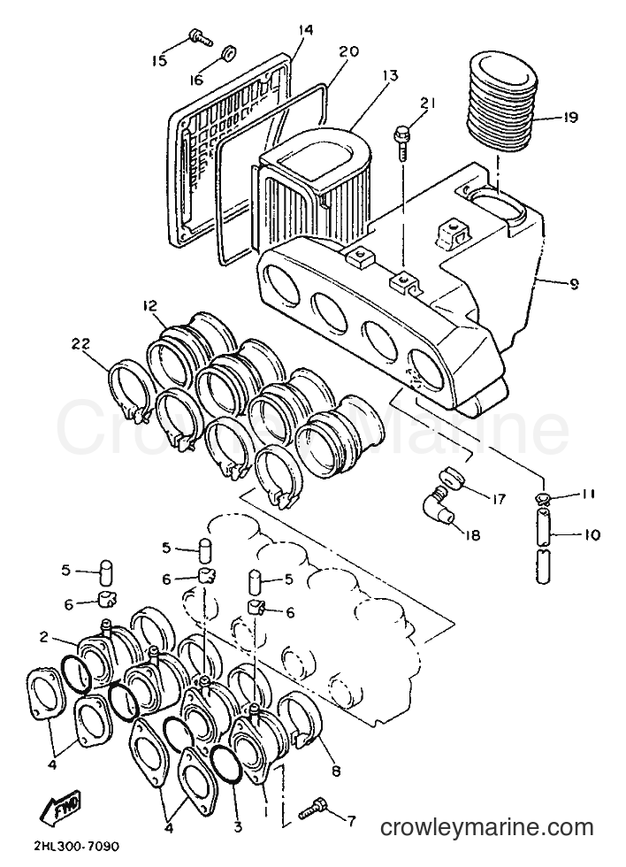 1987 Street Bike XJ900F - XJ900F (2HL) [999] - INTAKE
