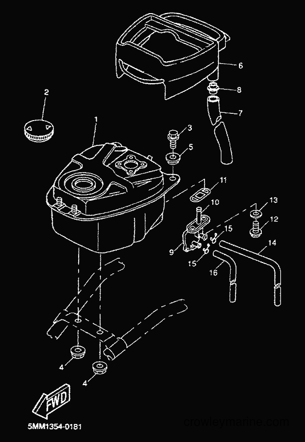 2001 Scooter CW50 - CW50 (5HG9) [040] - FUEL TANK