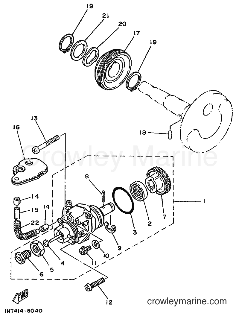 1990 Scooter CT50S - CT50S (3NT7) [999] - OIL PUMP