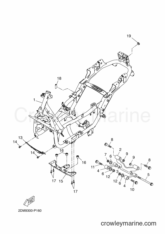Yamaha Motors YP125RA (2DMG) [050] - FRAME